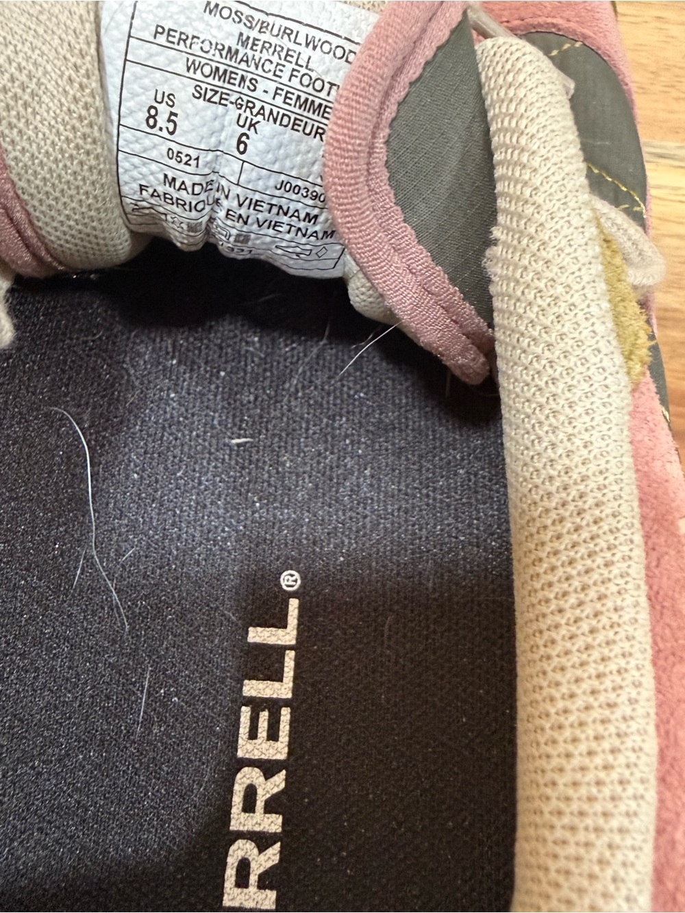 Merrell Kids Olive, Pink & Gray Trail Sneakers - Picture 7 of 7